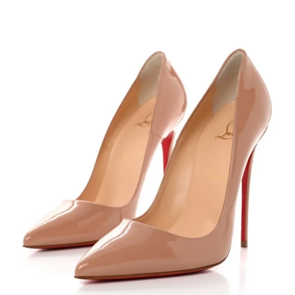 Christian Louboutin So Kate 120 Patent Nude 39.5 - Picture 1 of 7